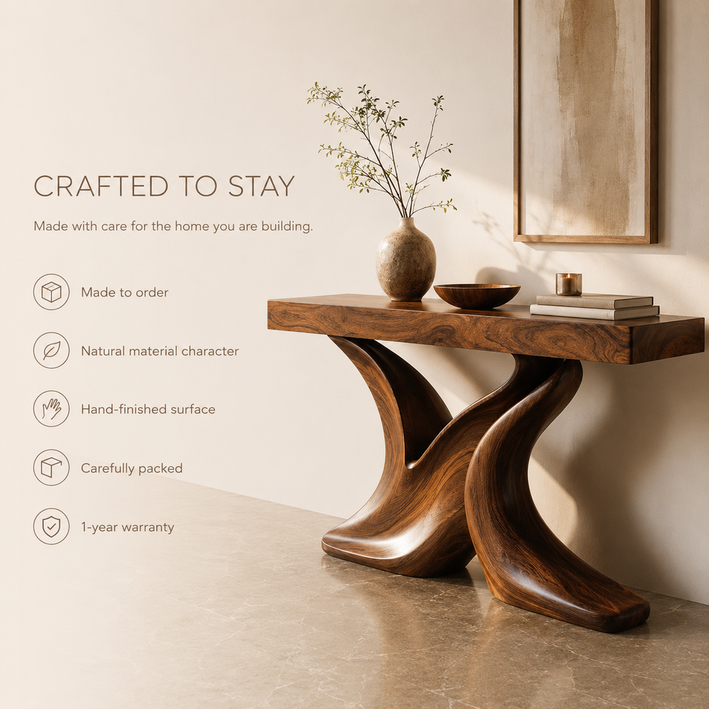 Liora Warm Walnut Console Table - Design 548 - product image 09