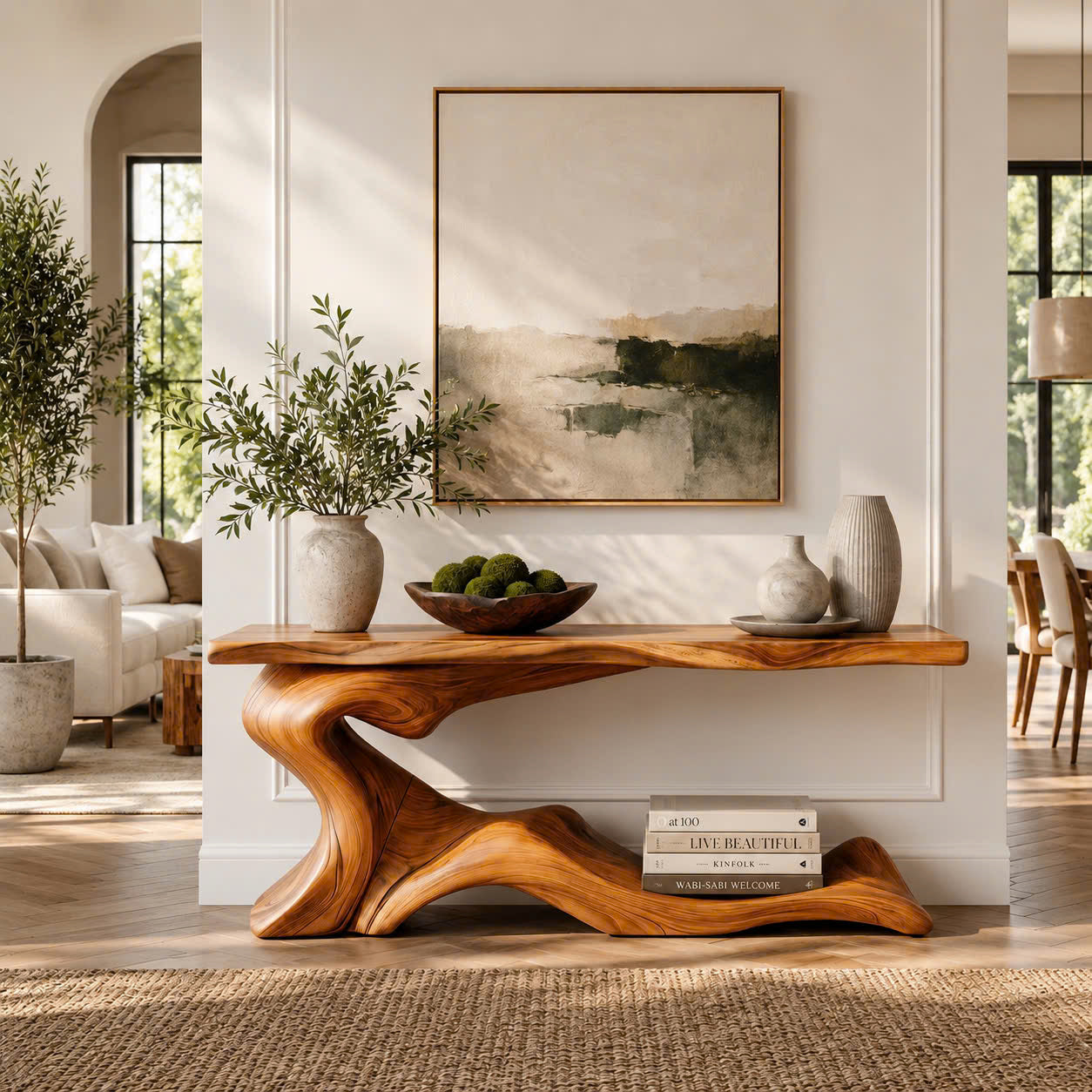Brielle Sculpted Hall Console Table - Design 550 - main view