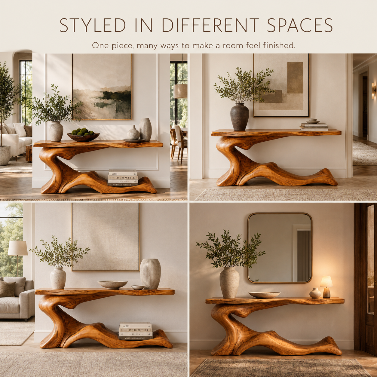 Brielle Sculpted Hall Console Table - Design 550 - product image 10