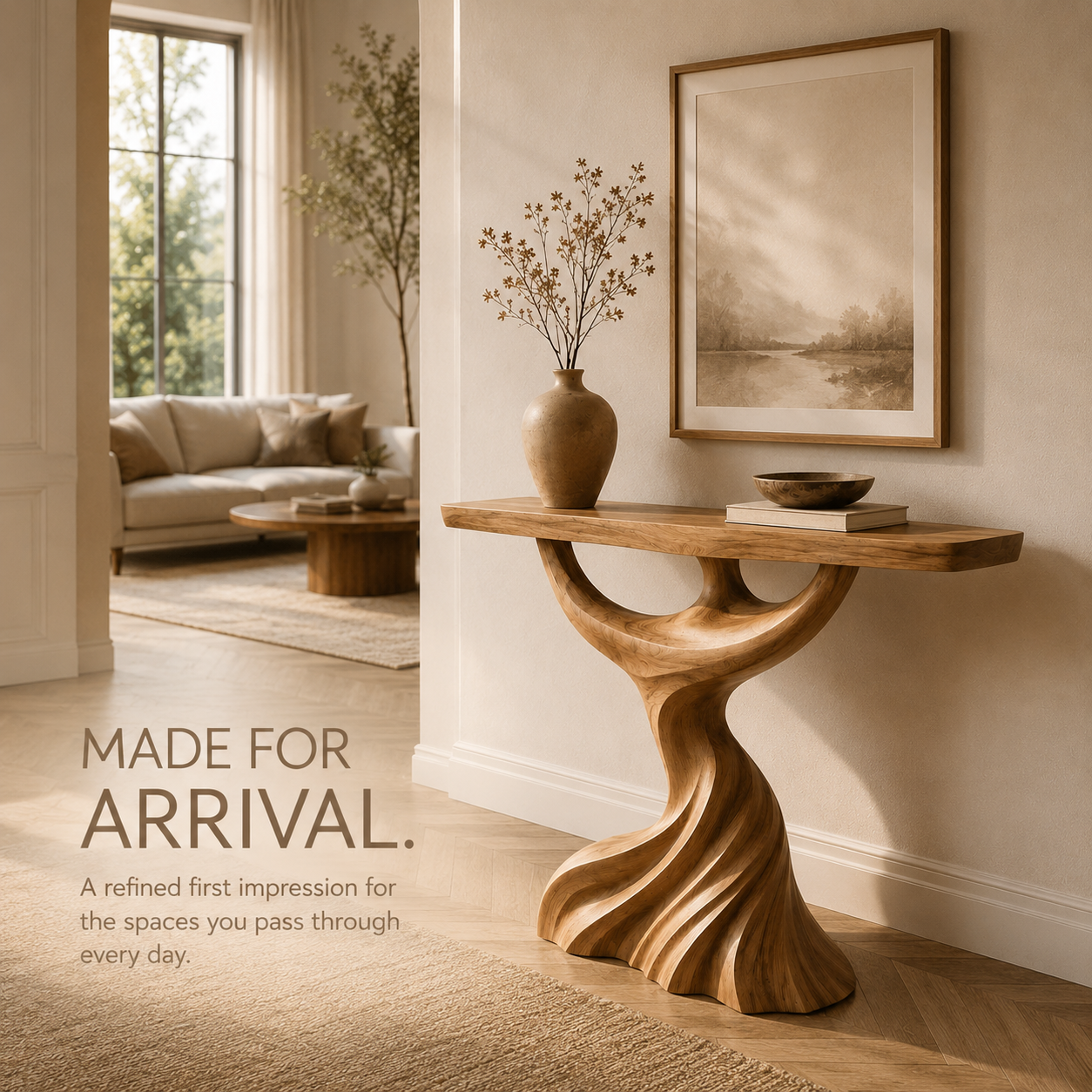 Orin Organic Modern Console Table - Design 551 - product image 04