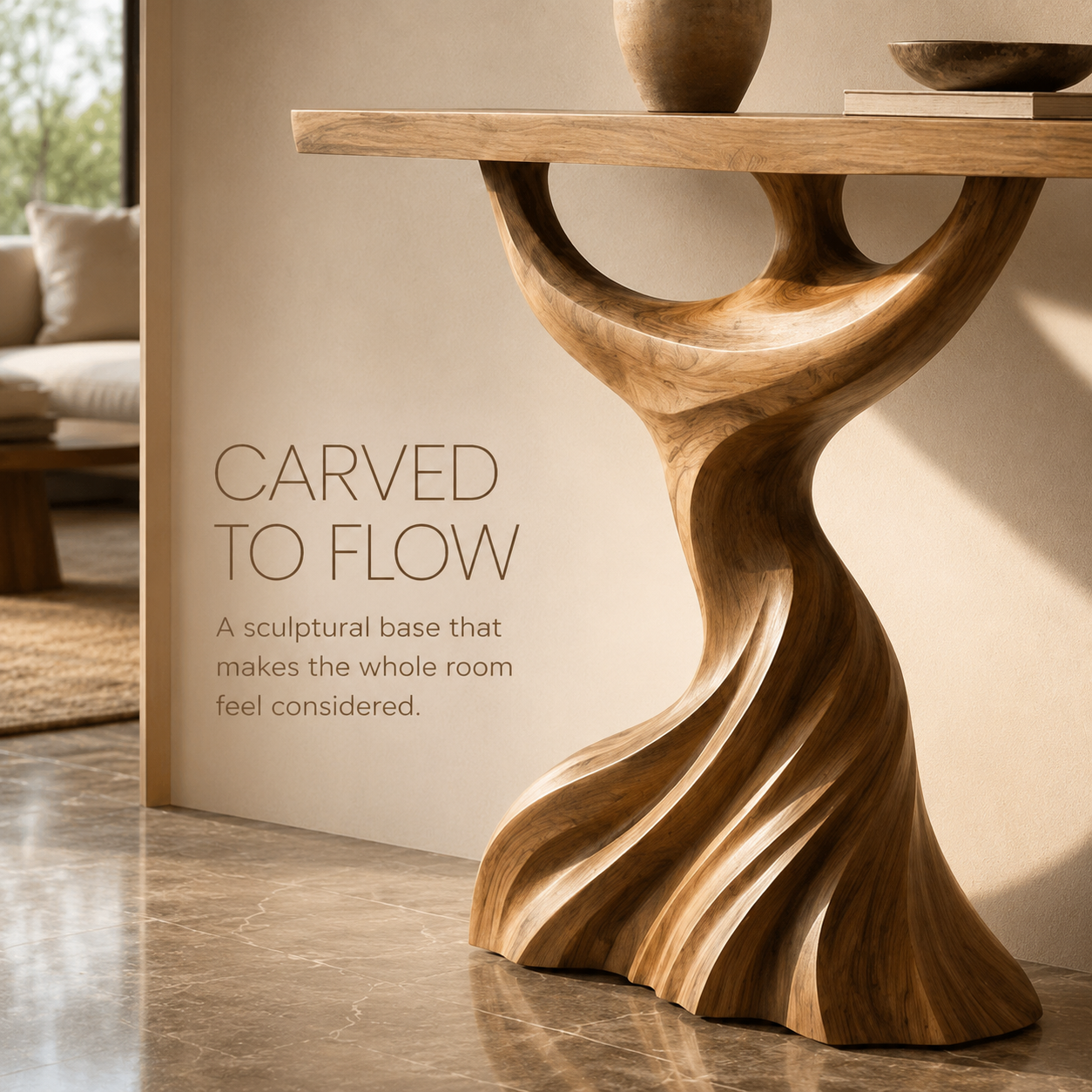 Orin Organic Modern Console Table - Design 551 - product image 06
