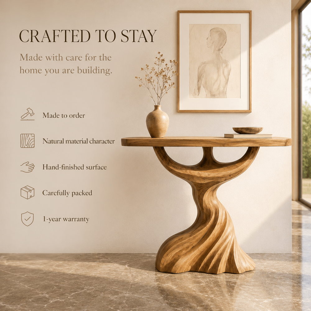 Orin Organic Modern Console Table - Design 551 - product image 09