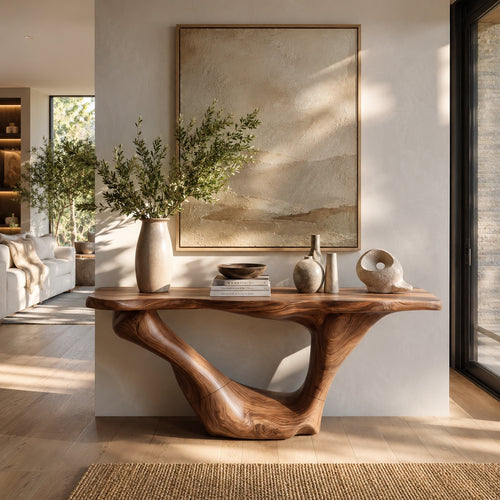 Selene Rounded Foyer Console Table - Design 552 - main view