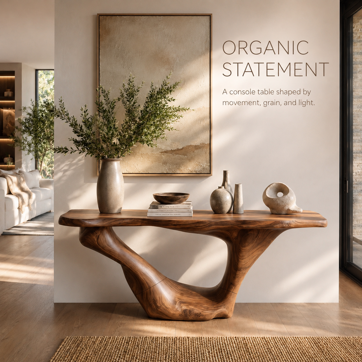 Selene Rounded Foyer Console Table - Design 552 - product image 02