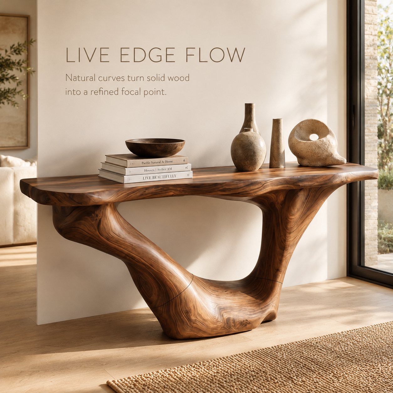 Selene Rounded Foyer Console Table - Design 552 - product image 03