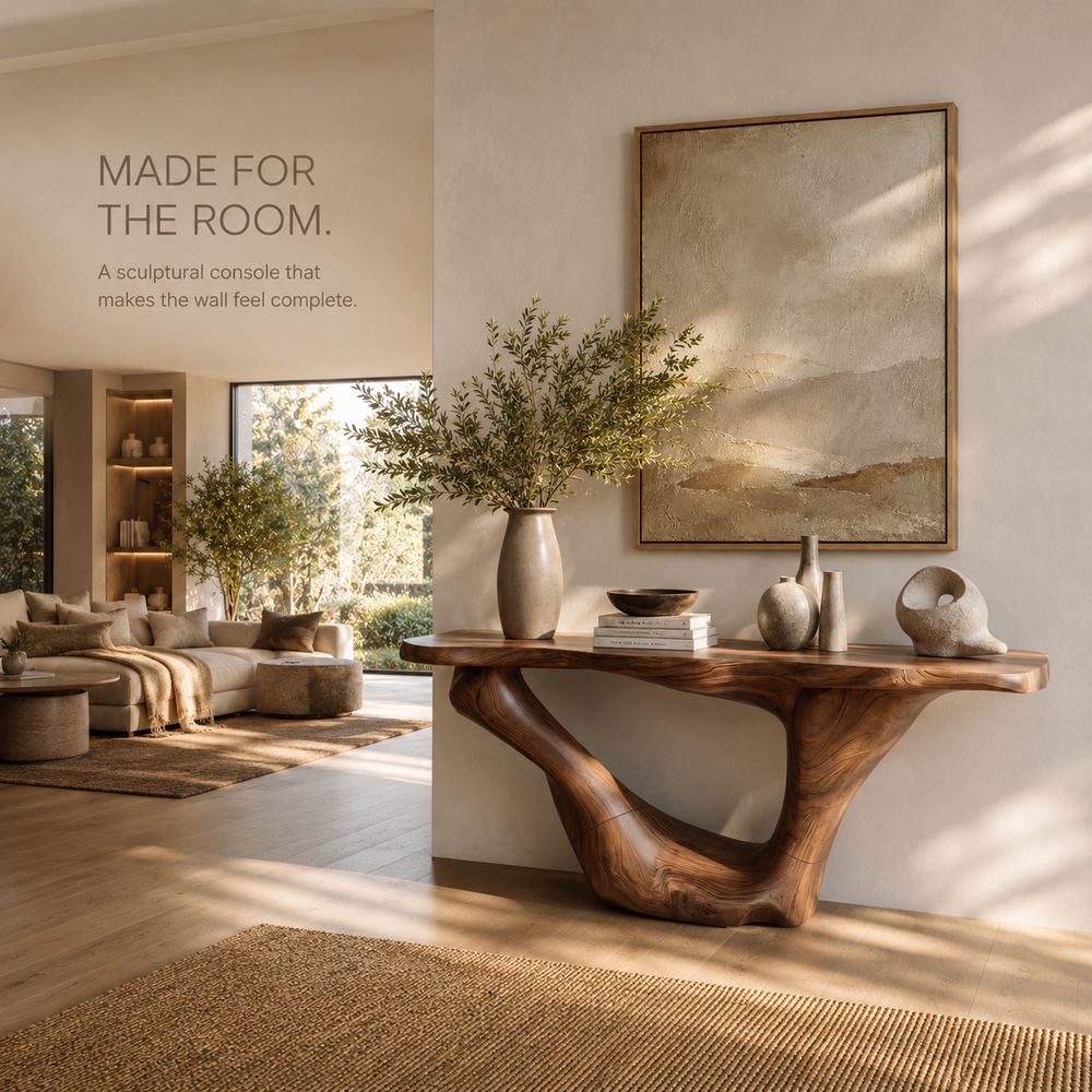 Selene Rounded Foyer Console Table - Design 552 - product image 04