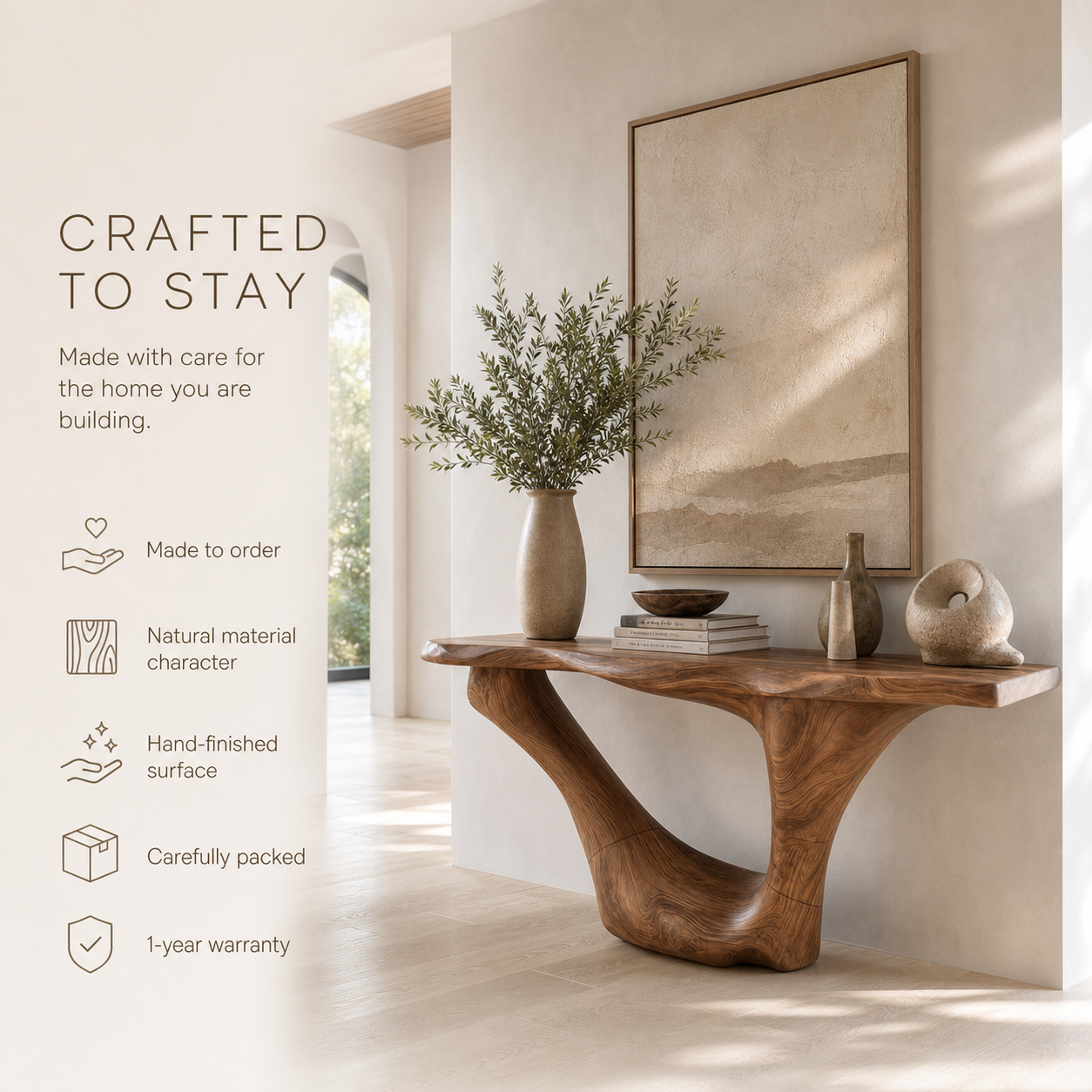 Selene Rounded Foyer Console Table - Design 552 - product image 09