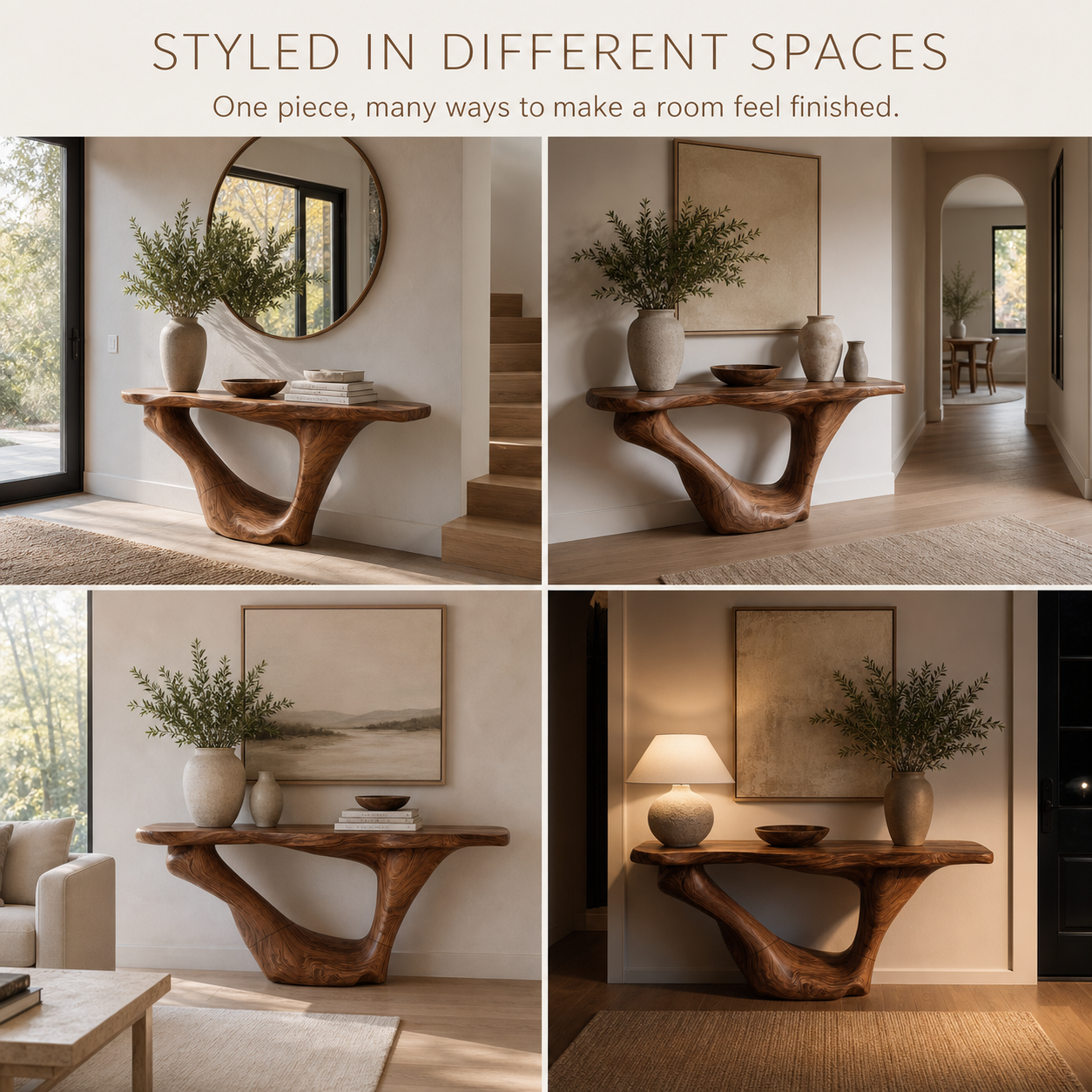 Selene Rounded Foyer Console Table - Design 552 - product image 10