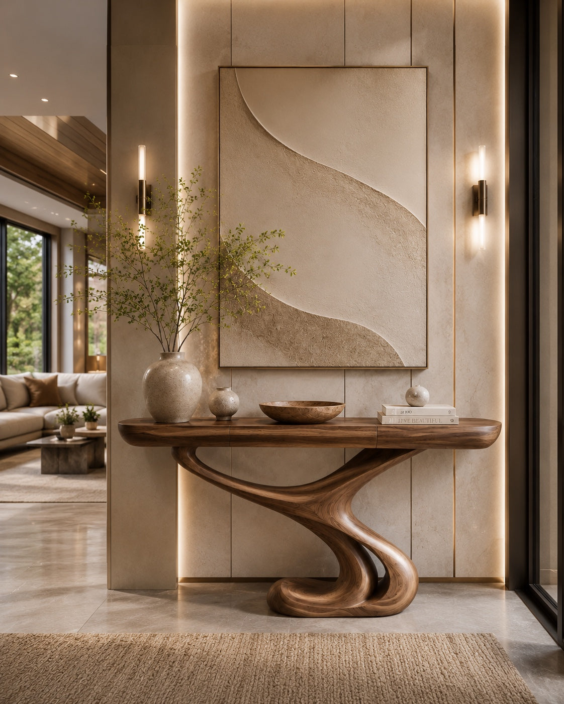 Caldera Organic Hall Console Table - Design 563 - main view