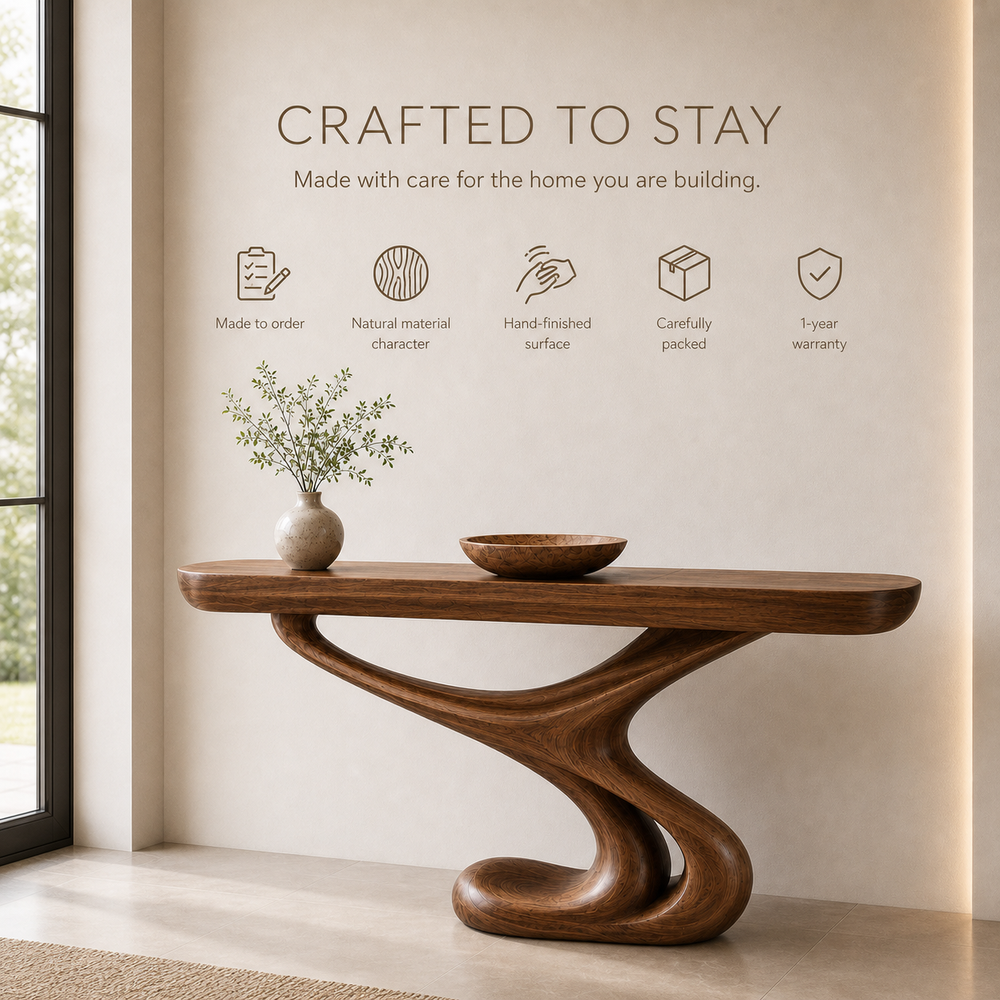 Caldera Organic Hall Console Table - Design 563 - product image 09