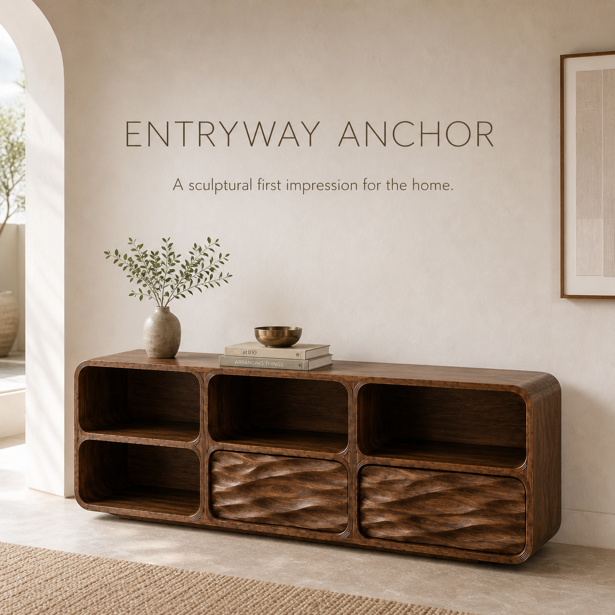 Soren Rounded Wood Console Table - Design 564 - product image 02