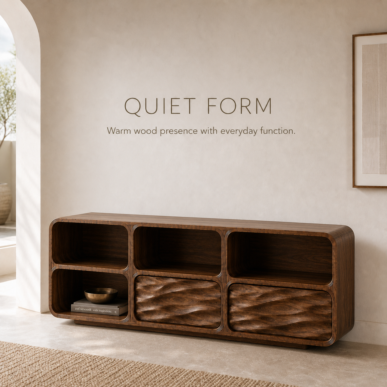 Soren Rounded Wood Console Table - Design 564 - product image 03