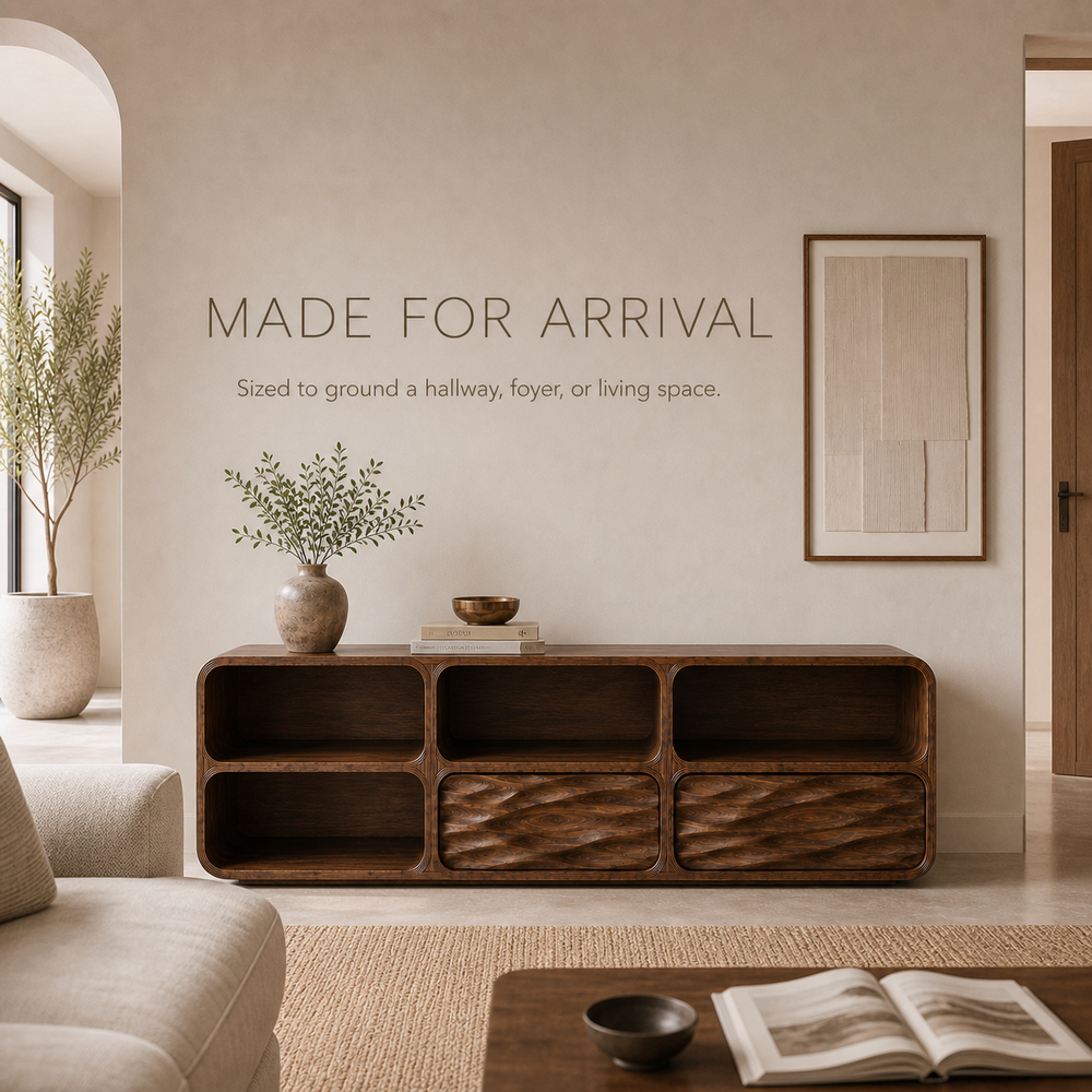 Soren Rounded Wood Console Table - Design 564 - product image 04