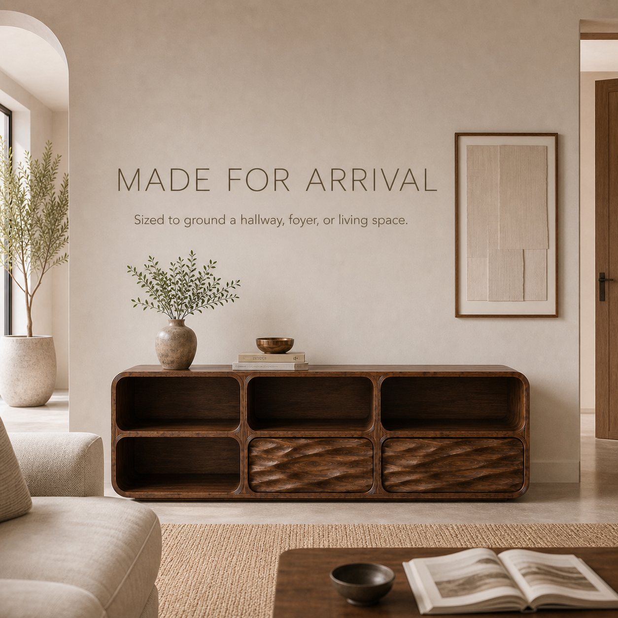 Soren Rounded Wood Console Table - Design 564 - product image 04