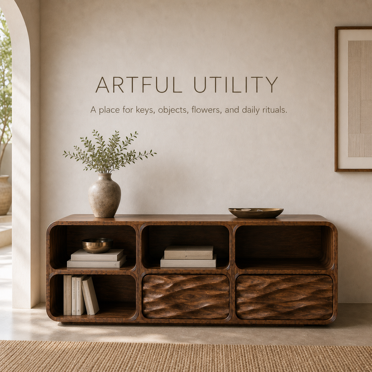 Soren Rounded Wood Console Table - Design 564 - product image 07