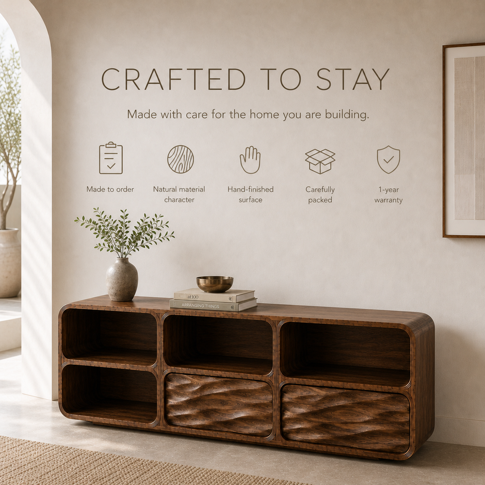 Soren Rounded Wood Console Table - Design 564 - product image 09