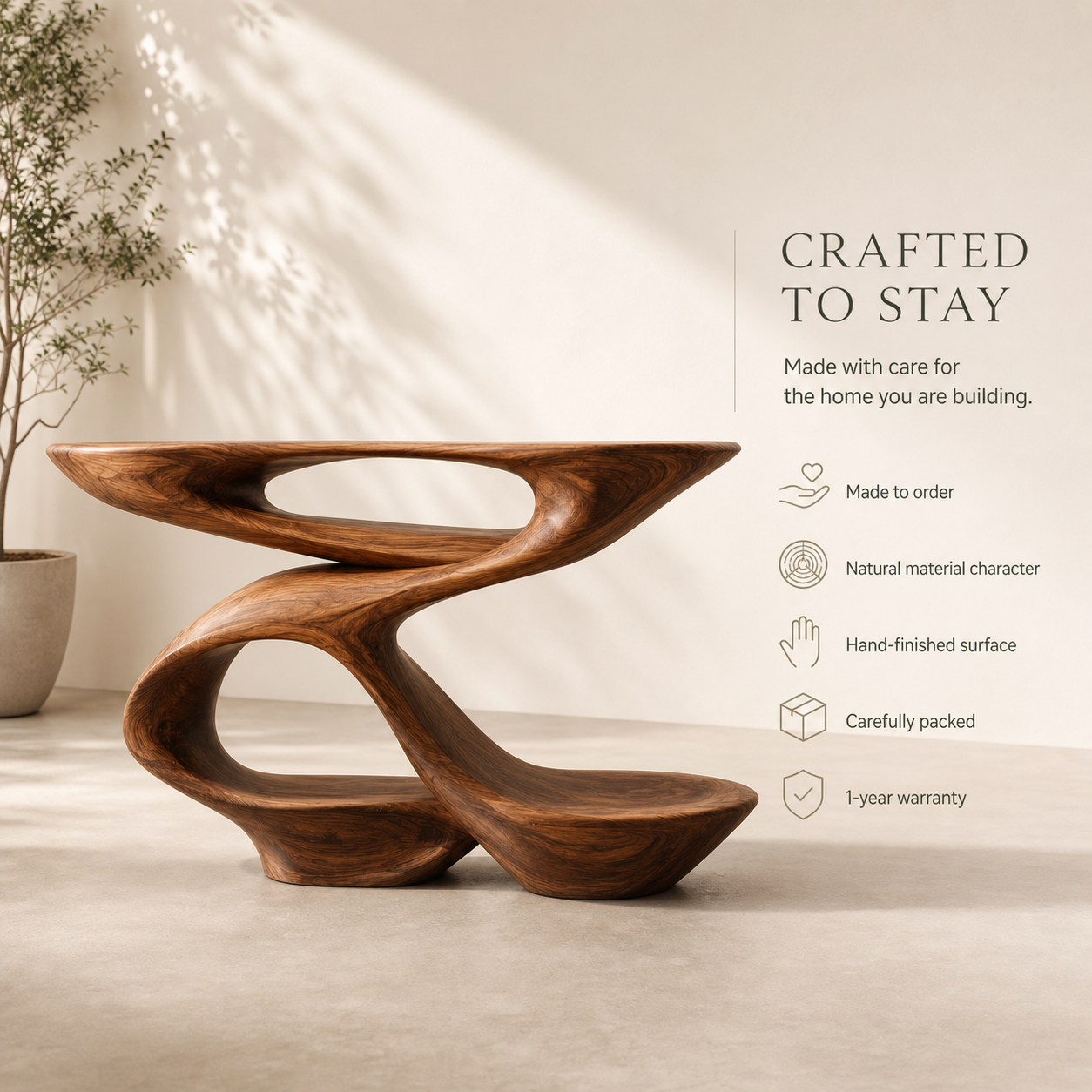 Veyra Soft Curve Console Table - Design 566 - product image 09