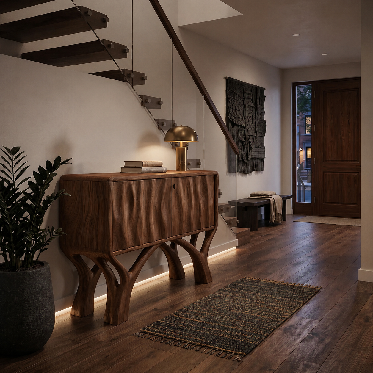 Liora Warm Walnut Console Table - Design 568 - main view