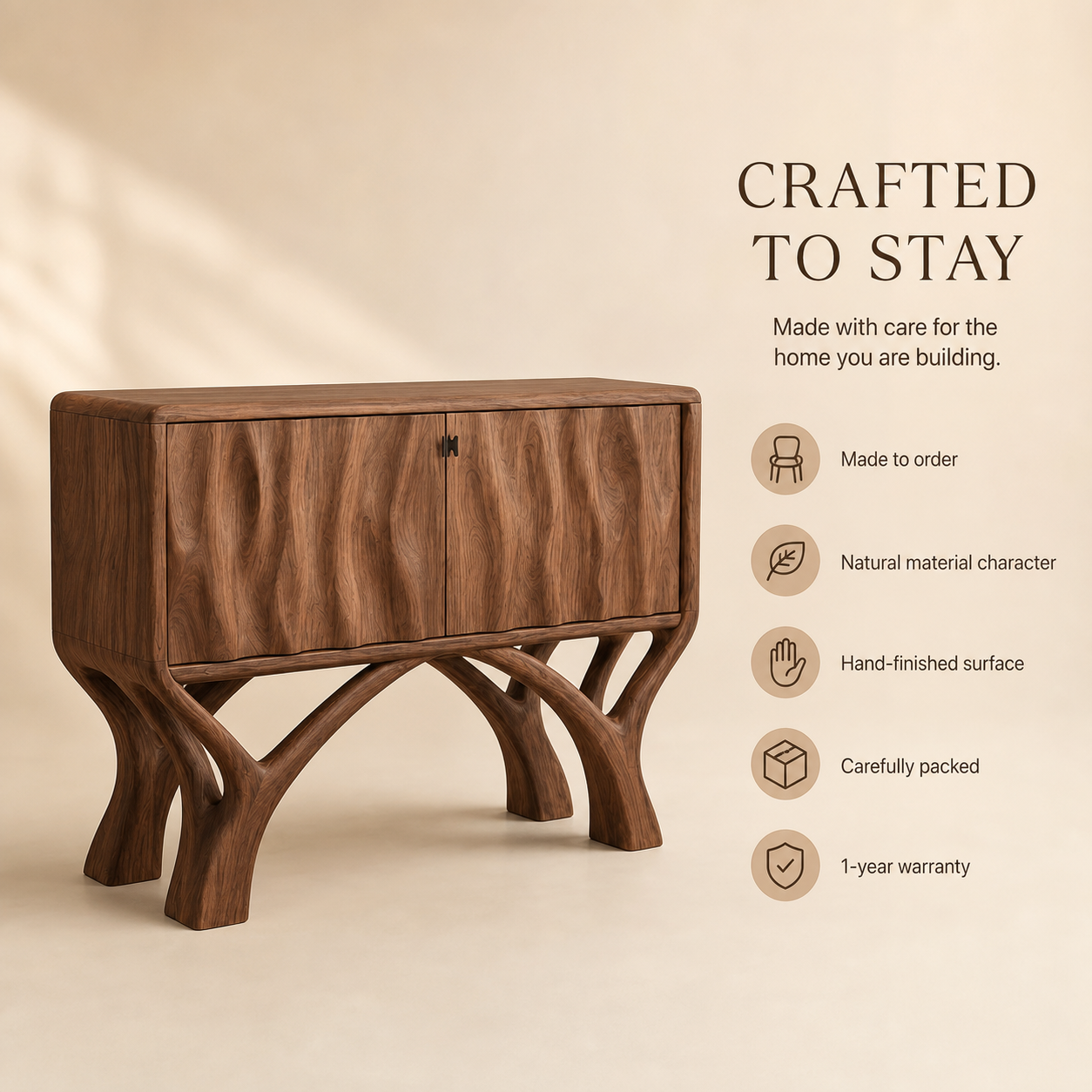 Liora Warm Walnut Console Table - Design 568 - product image 09