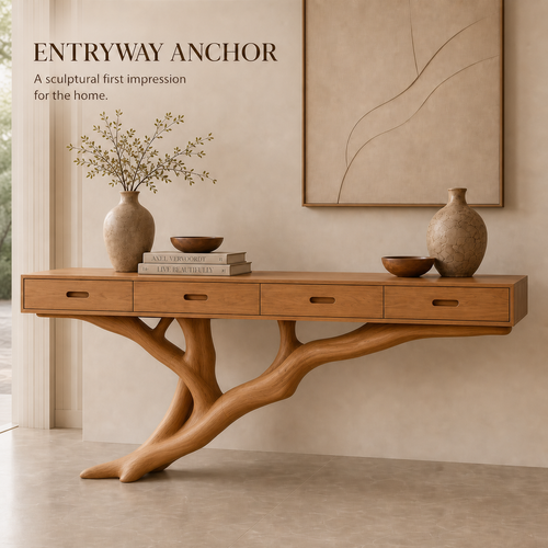 Brielle Sculpted Hall Console Table - Design 570 - product image 02