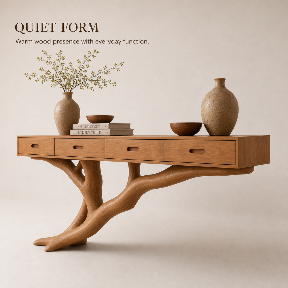 Brielle Sculpted Hall Console Table - Design 570 - product image 03