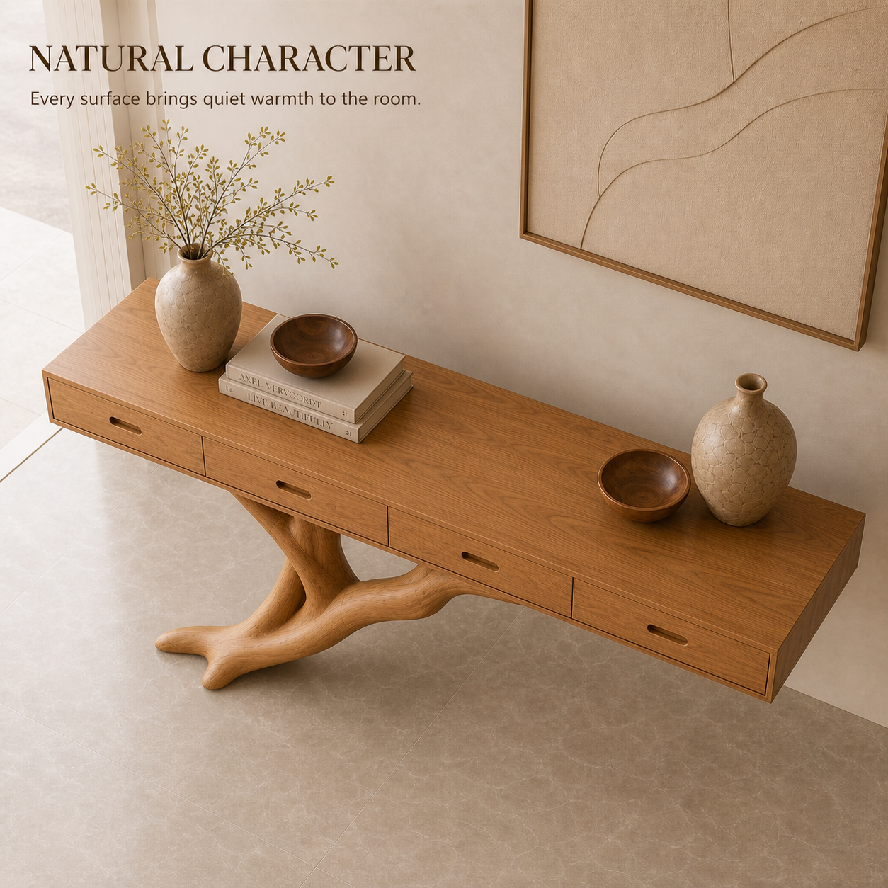 Brielle Sculpted Hall Console Table - Design 570 - product image 05