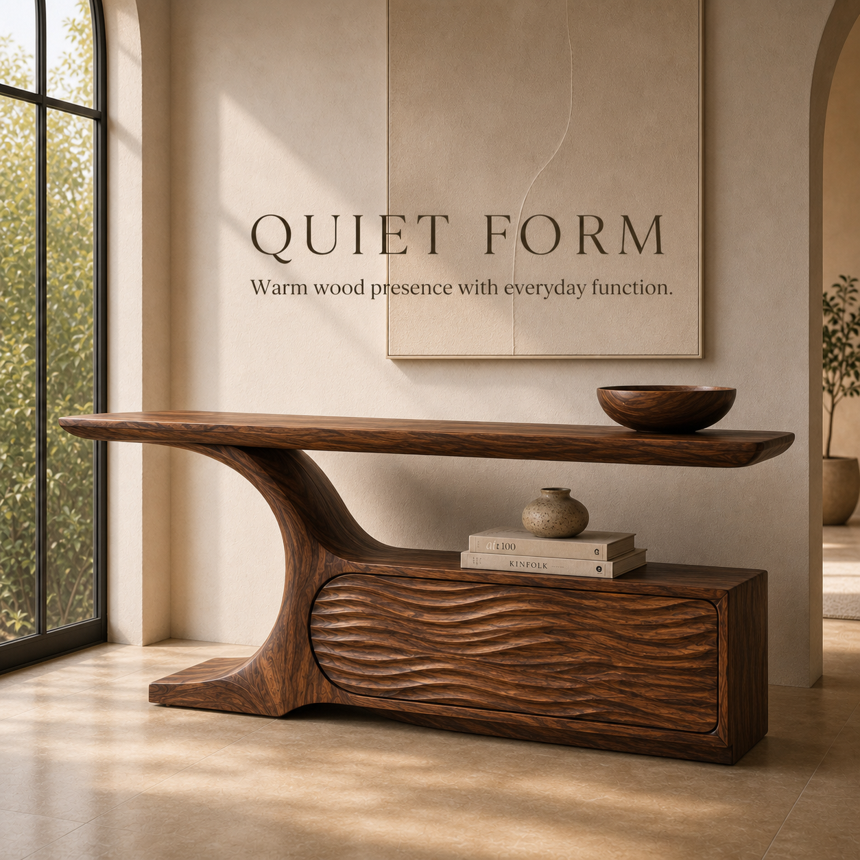 Orin Organic Modern Console Table - Design 571 - product image 03
