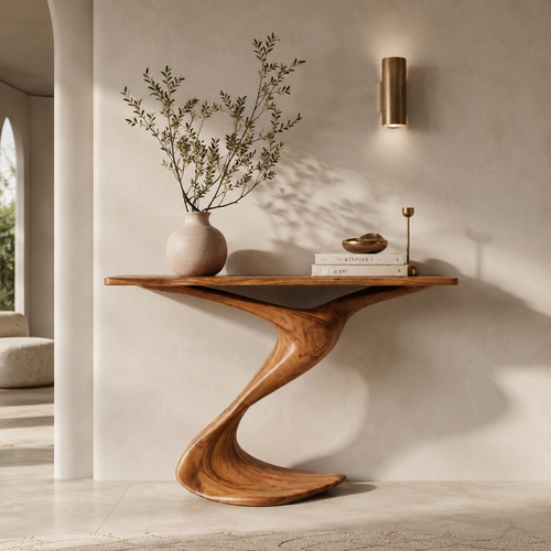 Selene Rounded Foyer Console Table - Design 572 - main view