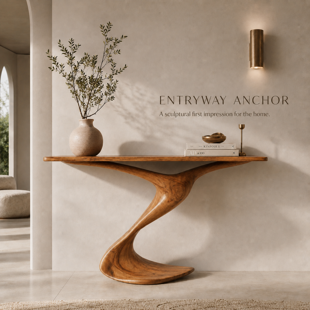 Selene Rounded Foyer Console Table - Design 572 - product image 02