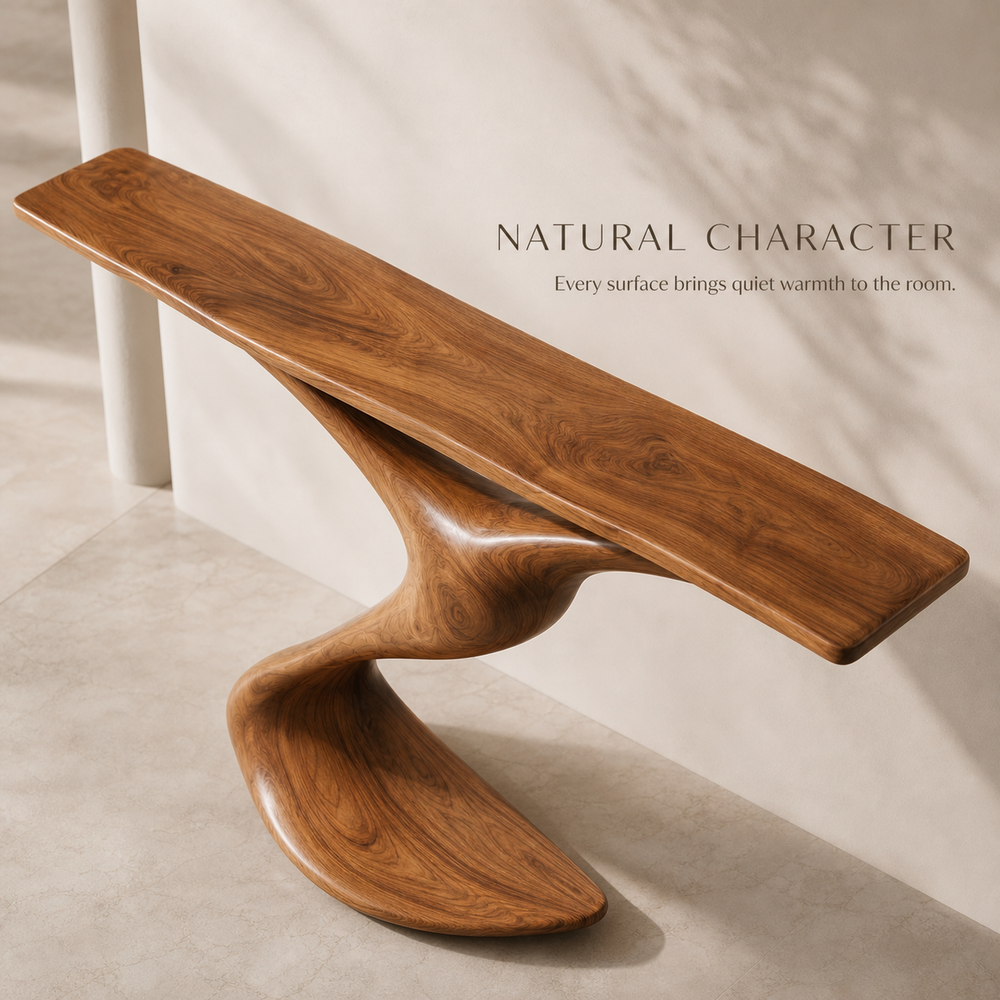 Selene Rounded Foyer Console Table - Design 572 - product image 05