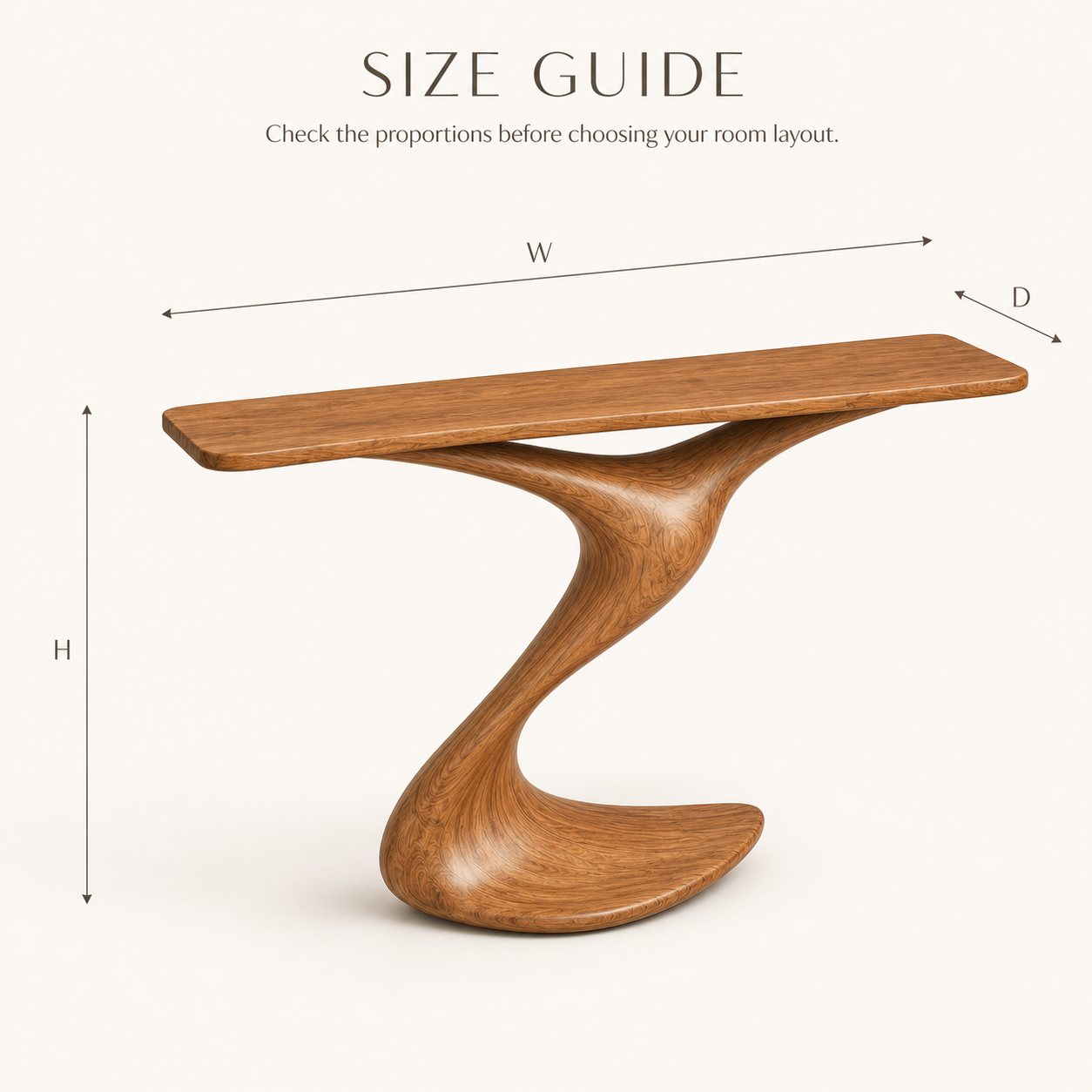 Selene Rounded Foyer Console Table - Design 572 - product image 08