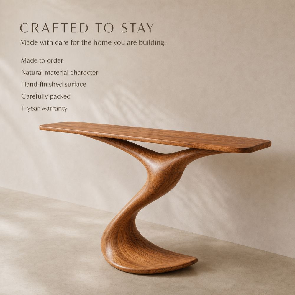 Selene Rounded Foyer Console Table - Design 572 - product image 09
