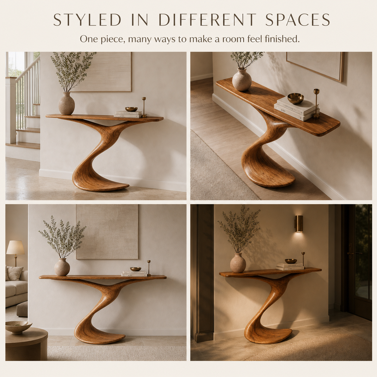 Selene Rounded Foyer Console Table - Design 572 - product image 10