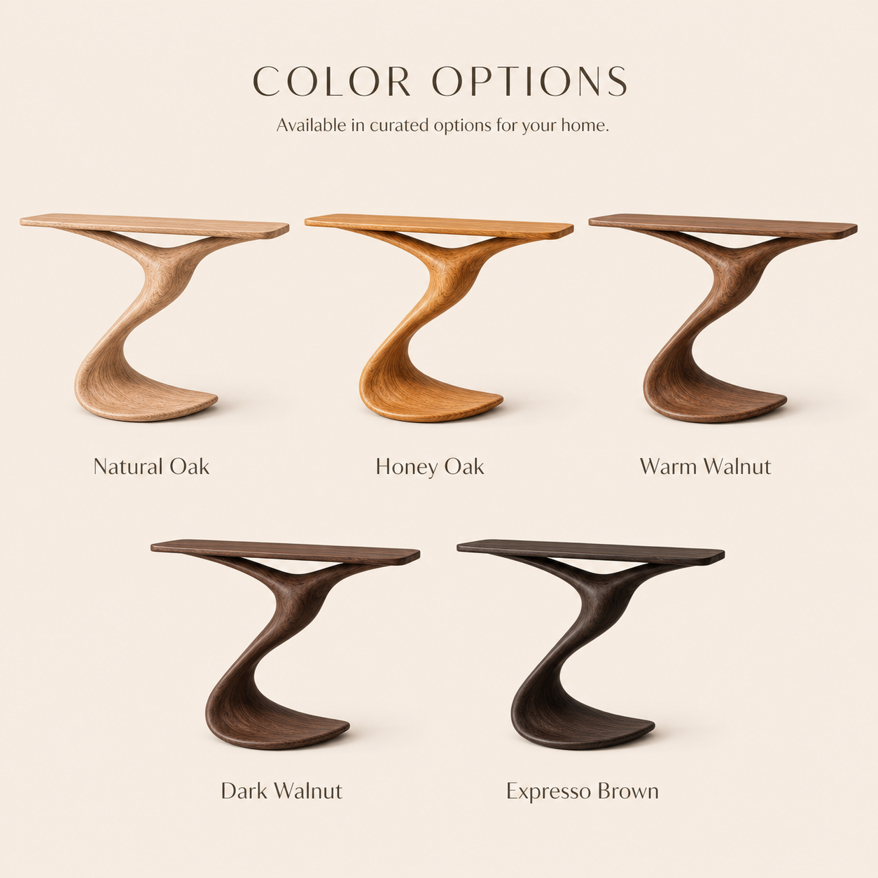 Selene Rounded Foyer Console Table - Design 572 - product image 11