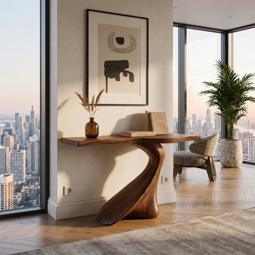 Mira Flow Wood Console Table - Design 574 - main view