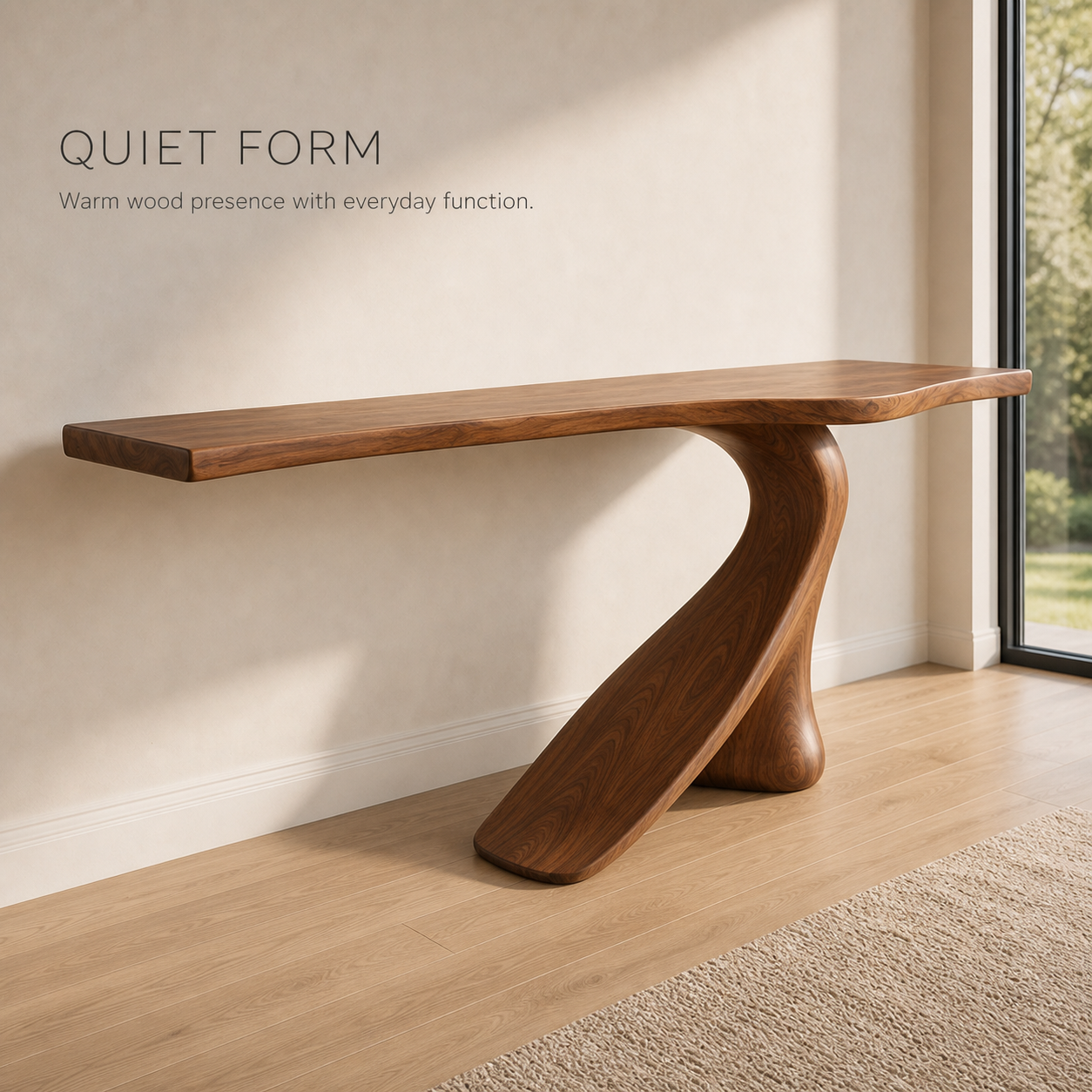 Mira Flow Wood Console Table - Design 574 - product image 03