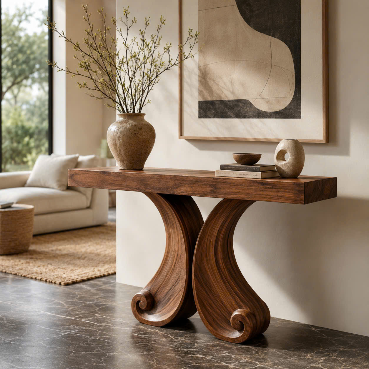 Talia Soft Edge Console Table - Design 575 - main view