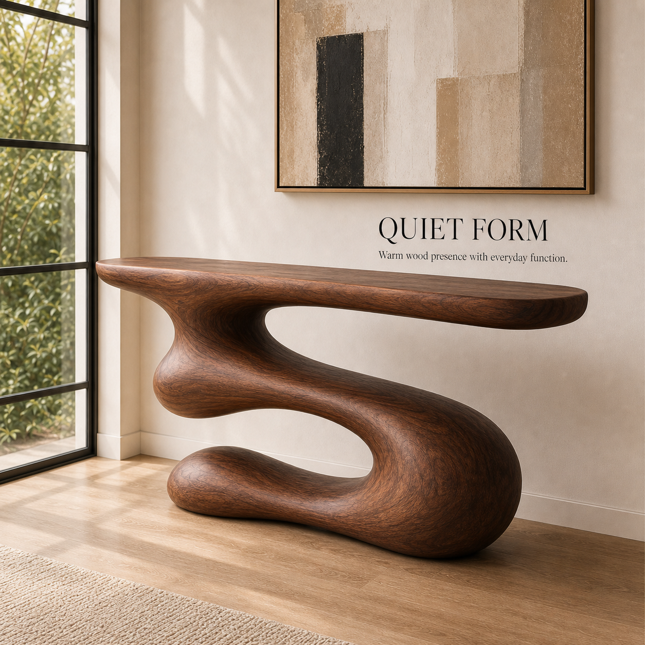 Vale Sculptural Entry Console Table - Design 576 - product image 03