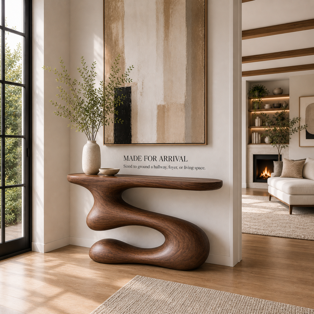 Vale Sculptural Entry Console Table - Design 576 - product image 04