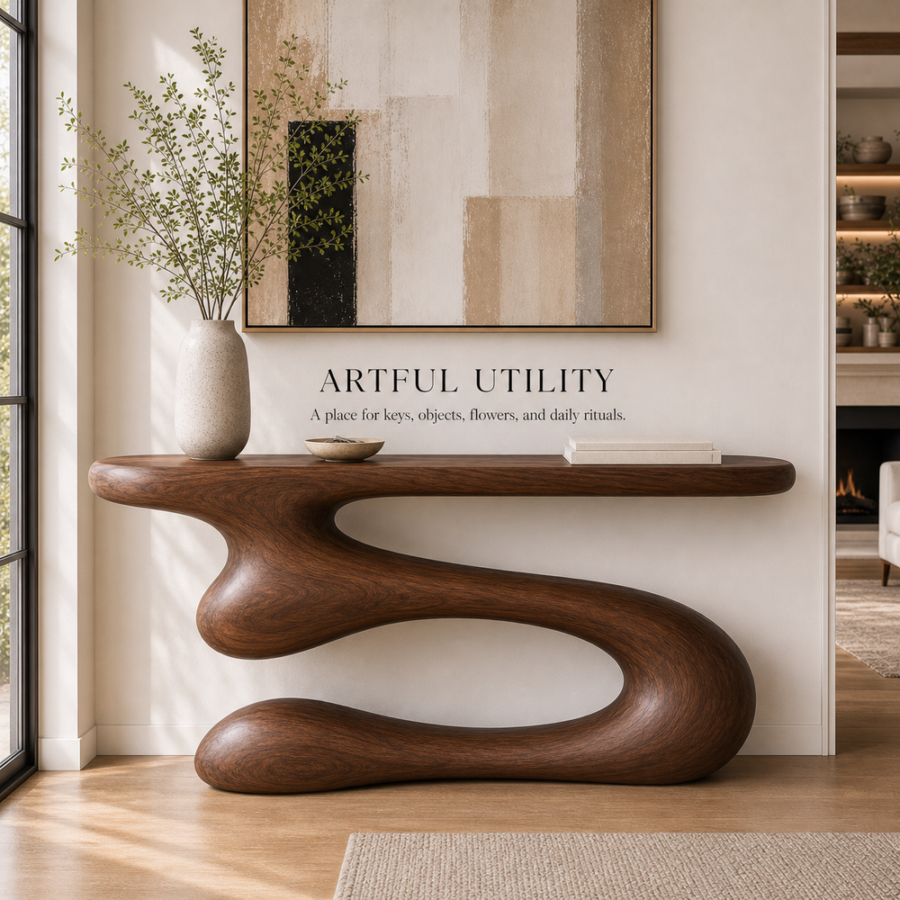 Vale Sculptural Entry Console Table - Design 576 - product image 07