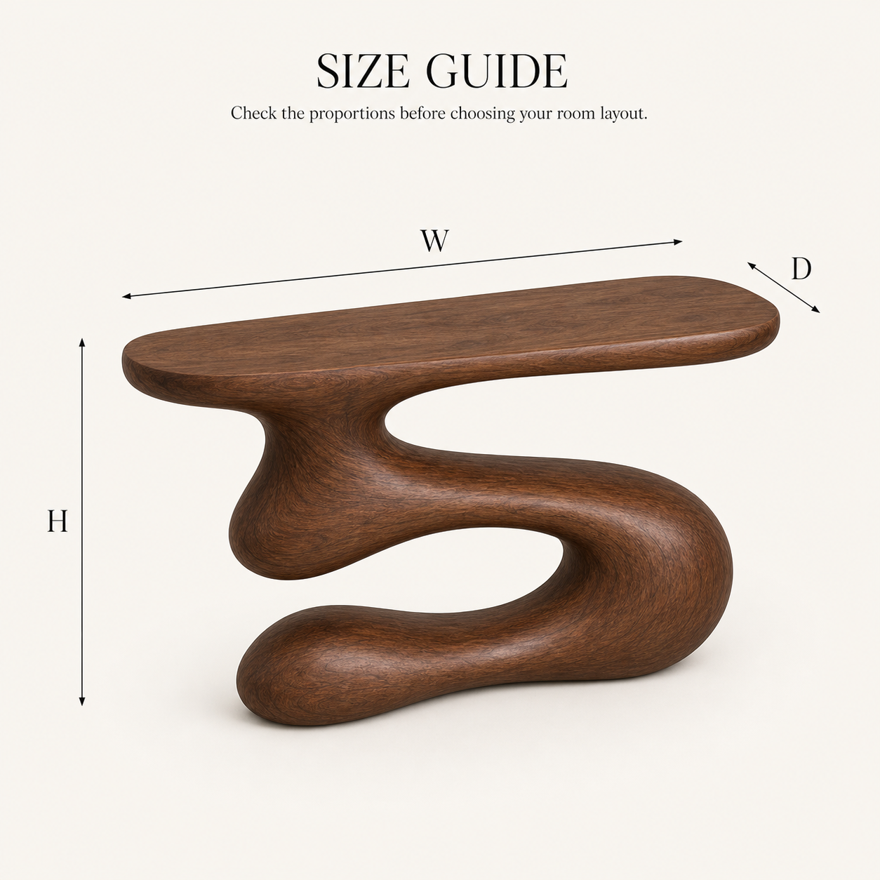 Vale Sculptural Entry Console Table - Design 576 - product image 08
