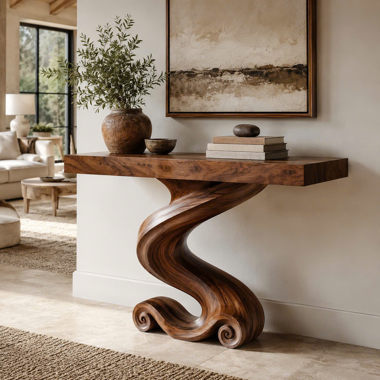 Celine Warm Modern Console Table - Design 578 - main view