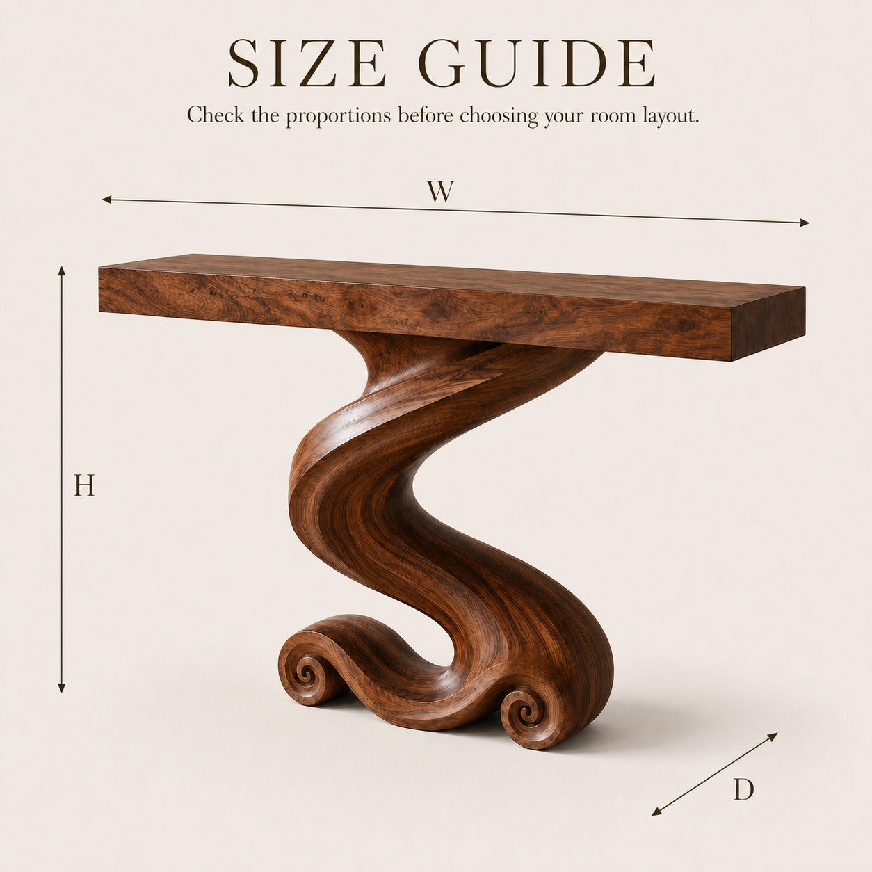 Celine Warm Modern Console Table - Design 578 - product image 08