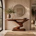 Alden Curved Wood Console Table - Design 579 - main view