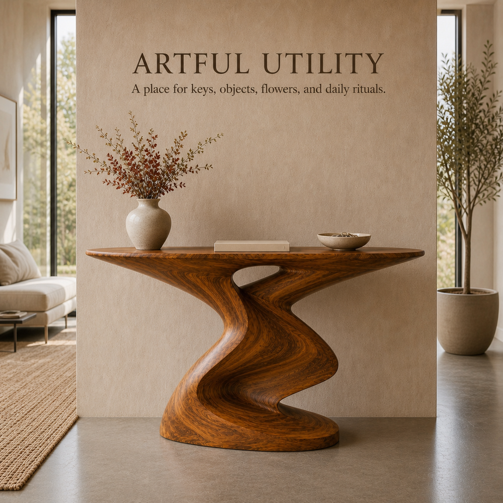 Aurelle Sculptural Console Table - Design 581 - product image 07
