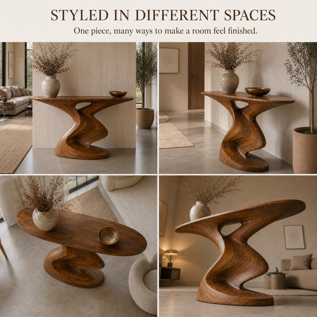 Aurelle Sculptural Console Table - Design 581 - product image 10