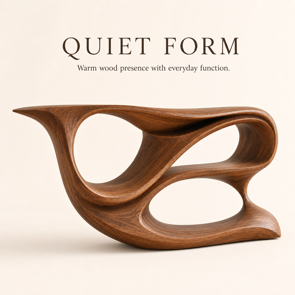 Soren Rounded Wood Console Table - Design 584 - product image 03