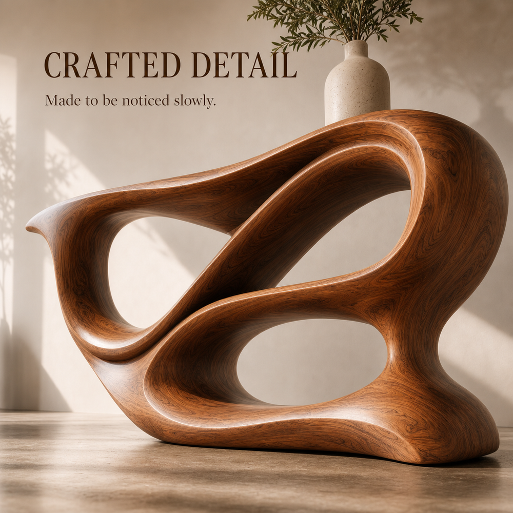 Soren Rounded Wood Console Table - Design 584 - product image 06