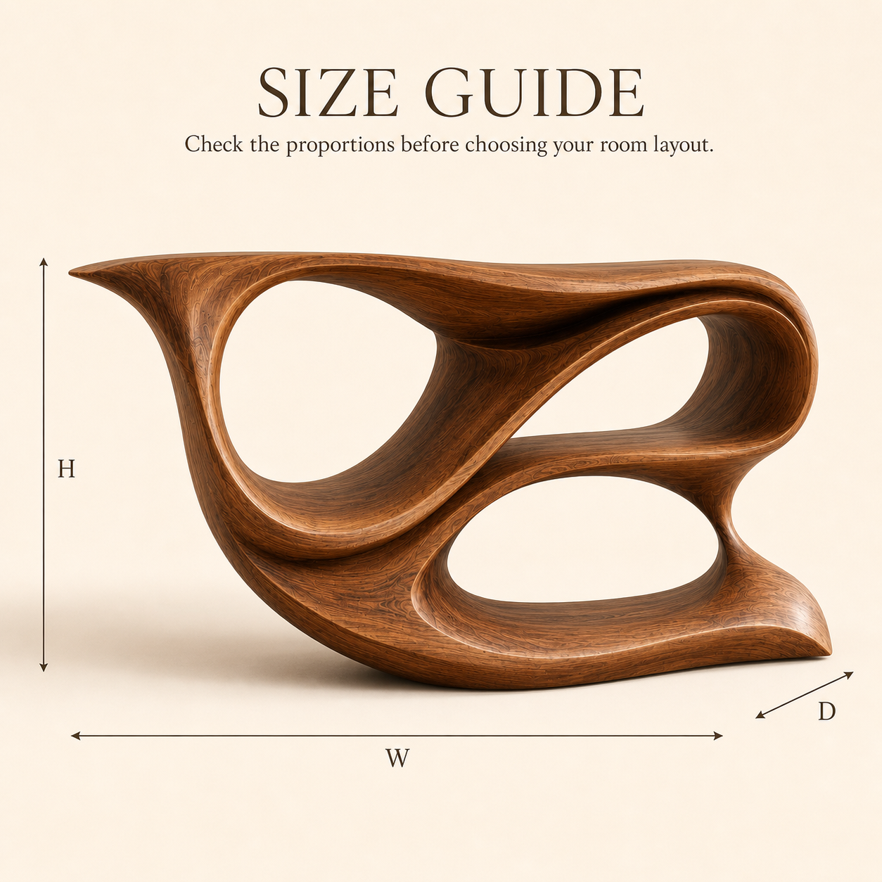 Soren Rounded Wood Console Table - Design 584 - product image 08