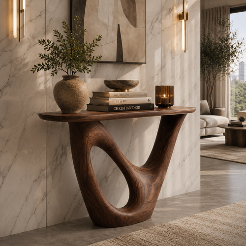 Liora Warm Walnut Console Table - Design 588 - main view